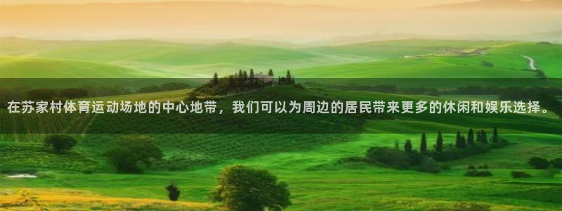 蓝狮在线体育：在苏家村体育运动场地的中心地带，我们可以为周边的居民带来更多的休闲